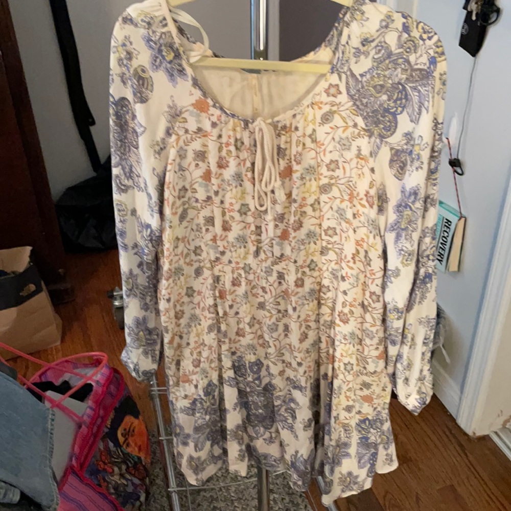 Free People boho long sleeve dress